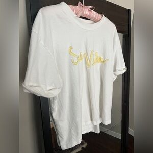 Club Monaco Classic White Tee, Large